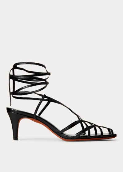 Women's Polo Ralph Lauren Deana Leather Sandals | 154637KHO